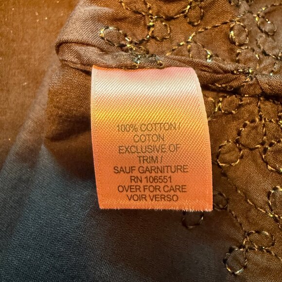 Calypso‎ St. Barth Black Tunic with Black and Silver Embroidery XS - Picture 8 of 9